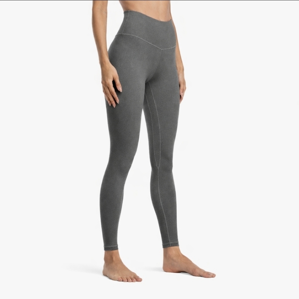 ColorfulKoala Gray High Waisted Yoga Athletic Workout Running Size Lg